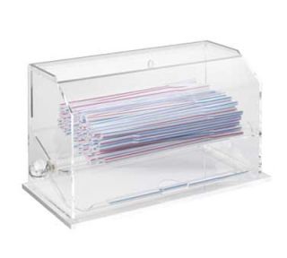 Cal Mil Clear Acrylic Econo Straw Dispenser For Unwrapped Straws