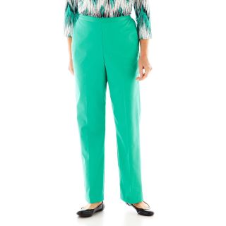 Alfred Dunner Beekman Place Pull On Pants, Jade, Womens