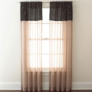 Westgate Rod Pocket Curtain Panel, Black