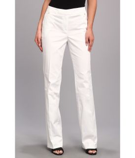Jones New York Modern Pant w/ Belt Loops And Back Pockets Womens Casual Pants (White)