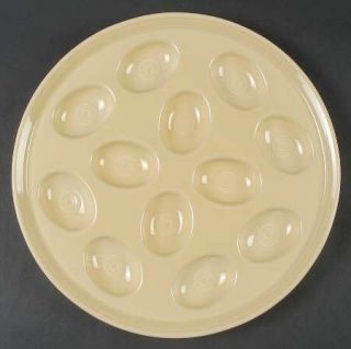 Homer Laughlin  Fiesta Ivory Deviled Egg Plate, Fine China Dinnerware   All Ivor