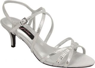 Womens Nina Curran   Silver Royal Satin Strappy Shoes