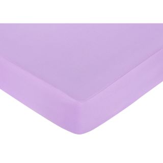 Sweet Jojo Designs Danielles Daises Light Purple Fitted Crib Sheet