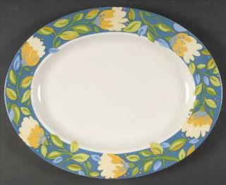 Spode Chicory Hymn 15 Oval Serving Platter, Fine China Dinnerware   Kim Parker,