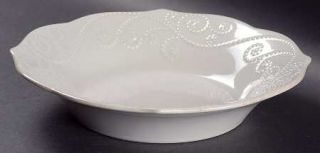 Lenox China French Perle White 9 Individual Pasta Bowl, Fine China Dinnerware  