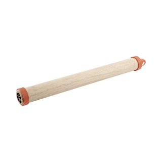 CHARCOAL COMPANION Wood Rolling Pin with Silicone Dough Rings