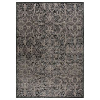 Nourison Lady Katherine High Low Carved Rectangular Rugs, Grey