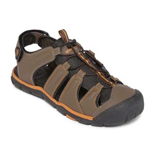 Terrain Sport Mens Sandals, Orange/Brown