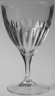 Mario Cioni Giulia Wine Glass   Vertical Cuts On Bowl,Smooth Stem