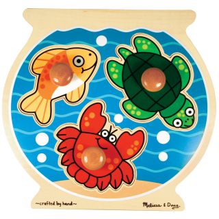 Melissa & Doug Jumbo Knob Fish Bowl Easy Puzzle