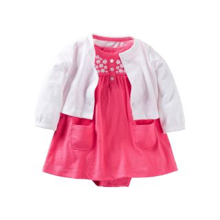 Carters Carter s 2 pc. Pink Dress and Cardigan Set   Girls newborn 24m
