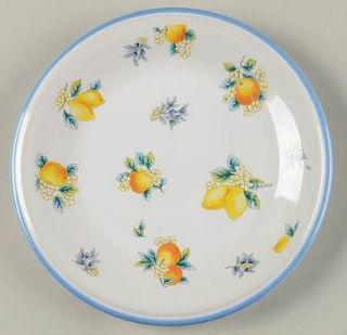 Studio Nova Sunshine Valley Salad Plate, Fine China Dinnerware   Oranges,Blue Ba