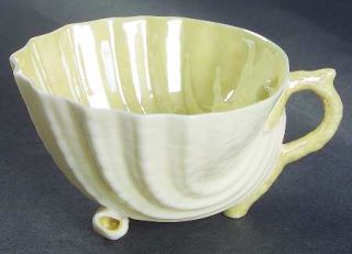 Belleek Pottery (Ireland) Neptune Yellow (Irish) Footed Cup, Fine China Dinnerwa