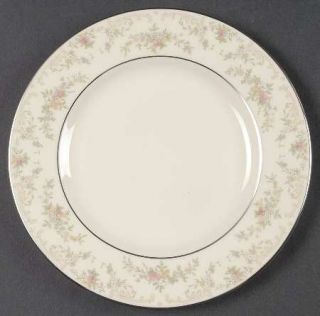 Royal Doulton Diana Bread & Butter Plate, Fine China Dinnerware   Pastel Flowers