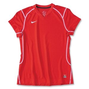 Nike Womens Brasilia II Soccer Jersey (Red)