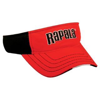 Rapala Fishing Adjustable Visor (100 percent polyesterOne size fits mostPre curved sandwich visorMesh backVelcro closure)