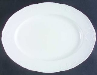 Mikasa Hampton Bays 15 Oval Serving Platter, Fine China Dinnerware   Ultra Cera