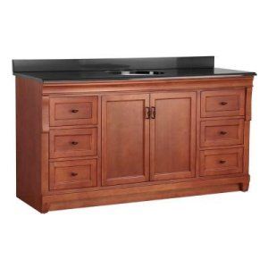 Foremost NACACB6122D1 Naples 61 Vanity with Colorpoint Top & Centerset Sink