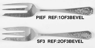 Whiting Division Madam Jumel (Sterling, 1908, Monograms) Individual Pie Fork   S