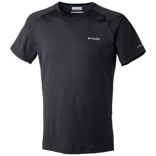 Columbia Sportswear Quickest Wick Base Layer Top   UPF 30  Short Sleeve (For Men)   BLACK (L )