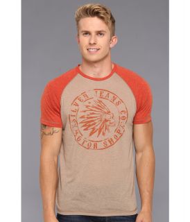 Silver Jeans Co. S/S Raglan Crew T Shirt Mens T Shirt (Orange)