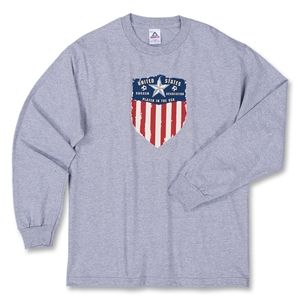 Pure Sport USA Soccer Association LS T Shirt (Dark Grey)