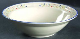 Brick Oven Heritage Rim Cereal Bowl, Fine China Dinnerware   Stoneware, Flowers