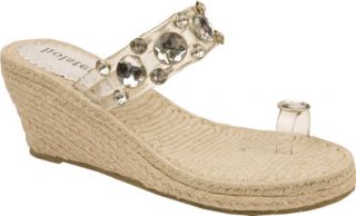 Womens Holster Princess Espadrille   Clear Casual Shoes