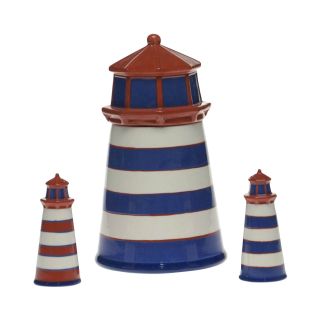 Lighthouse Cookie Jar and Salt and Pepper Grinders