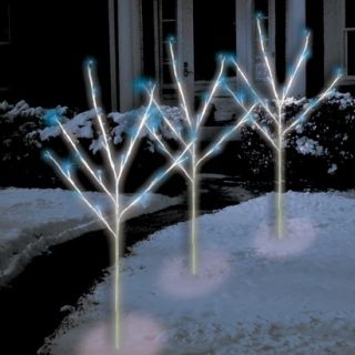 Blue LED Twig Tree Path Lights (3)