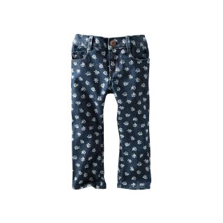Oshkosh Bgosh Floral Print Denim Cropped Pants   Girls 2t 4t