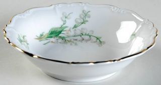 Edelstein Lily Of The Valley Fruit/Dessert (Sauce) Bowl, Fine China Dinnerware  