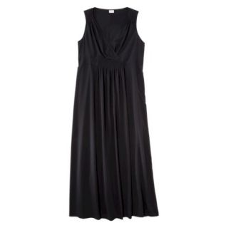 Merona Womens Plus Size Sleeveless Maxi Dress   Black 2