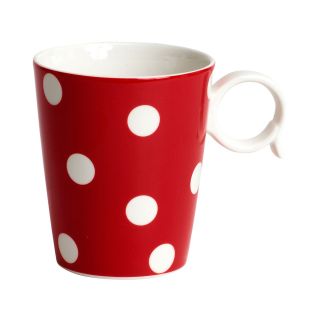 Red Vanilla Freshness Dots Coffee Mug