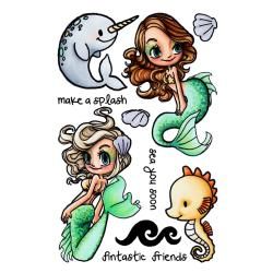 Some Odd Girl Mae 4 X6 Clear Stamp Set   Under The Sea Mae
