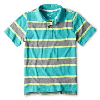 ARIZONA Multi Stripe Polo Shirt   Boys 6 18, Blue, Boys
