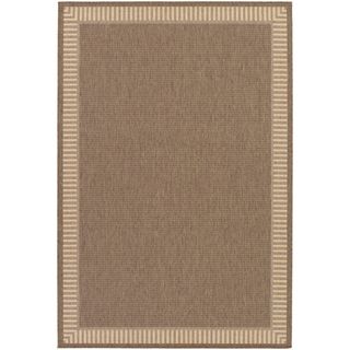 Recife Wicker Stitch Cocoa/ Natural Rug (510 X 92) (CocoaSecondary colors NaturalPattern GeometricTip We recommend the use of a non skid pad to keep the rug in place on smooth surfaces.All rug sizes are approximate. Due to the difference of monitor col