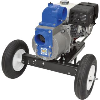 IPT Trash Pump   4 Inch Ports, 37,800 GPH, 2 Inch Solids Capacity, 390cc Honda