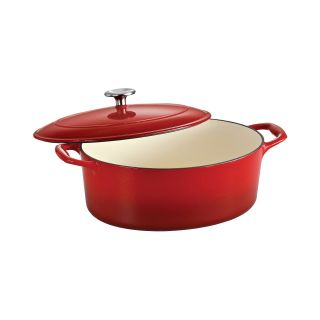 TRAMONTINA TramontinaGourmet 5  qt. Enameled Cast Iron Covered Oval Dutch Oven