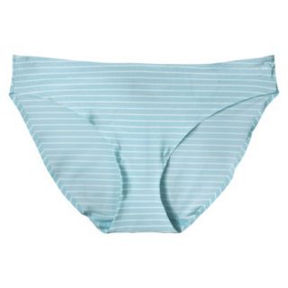 Gilligan & OMalley Womens Micro Seamless Bikini   Aqua Stripe XL