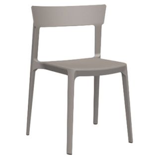 Calligaris Skin Armless Classroom Stacking Chair CS/1391_P Finish Taupe