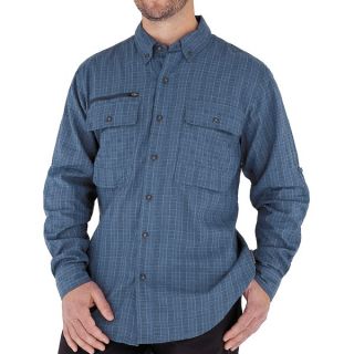 Royal Robbins Austin Pass Plaid Shirt   Long Sleeve (For Men)   STRAW (L )
