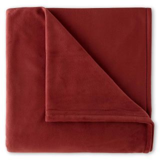 Vellux Plush Blanket, Burgundy