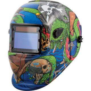 Shop Iron Variable Shade Auto Darkening Welding Helmet   Pirate Graphics,