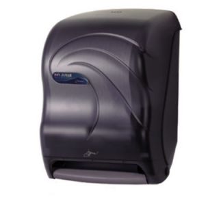 San Jamar Smart System Kolor Cut Touchless Towel Dispenser, Wall Mount, Black Pearl
