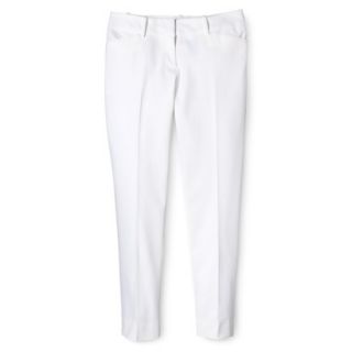 Mossimo Womens Modern Fit Ankle Pant   White 6
