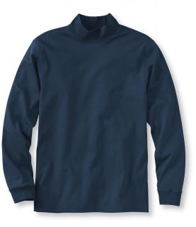 Pima Cotton Mock Neck, Traditional Fit Tall