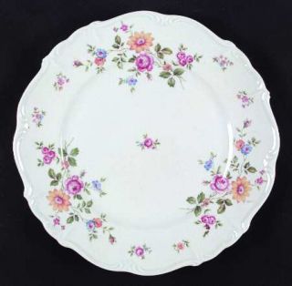 Edelstein QueenS Rose (Whitebckgd) Dinner Plate, Fine China Dinnerware   Maria