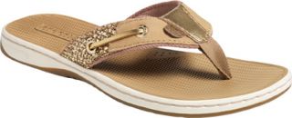 Womens Sperry Top Sider Seafish   Gold Glitter Casual Shoes