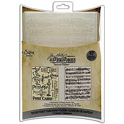 Sizzix Postcard And Sheet Music Embossing Folders (pack Of 2)